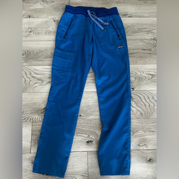 Grey's Anatomy womens Cargo Pant scrubs in Vibrant Blue size XS - Picture 1 of 6